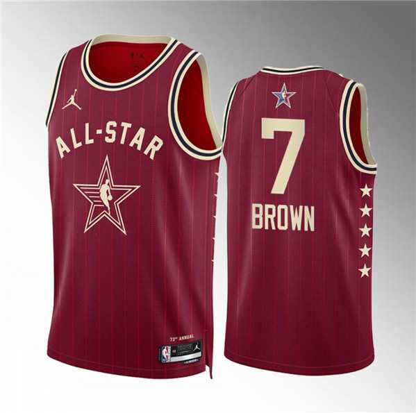 Men's 2024 All-Star #7 Jaylen Brown Crimson Stitched Basketball Jersey,We sell and wholesale Men's 2024 All-Star #7 Jaylen Brown Crimson Stitched Basketball Jersey on line form chian!